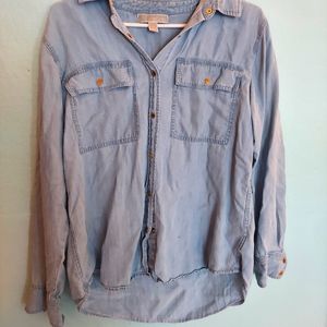 Denim/cover-up shirt